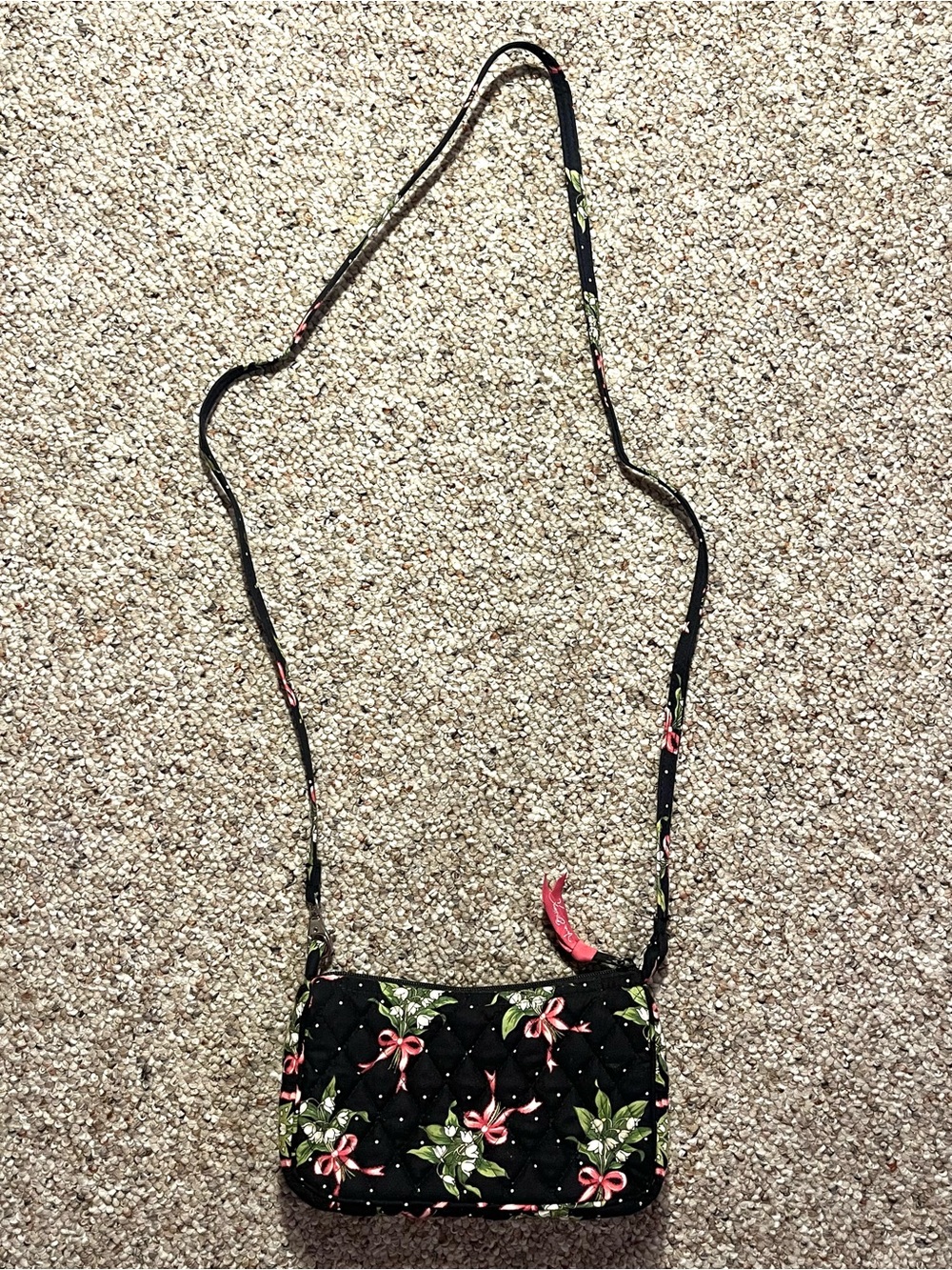Vera Bradley retired New Hope crossbody bag in “Pink Ribbon” breast cancer print